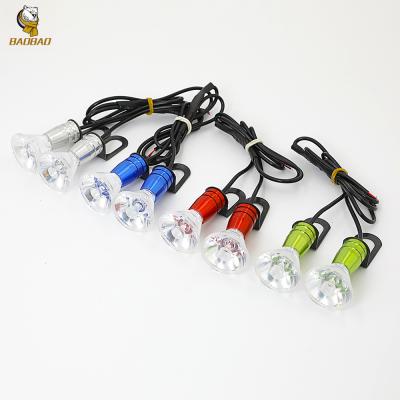 Green Blue Red Flash Strobe Lens Light Universal Motorcycle Decoration Light