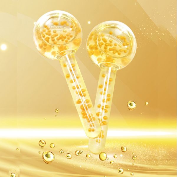 Experience the Refreshing Sensation of Cooling Globes and Roe Caviar Essence for Facial Massage