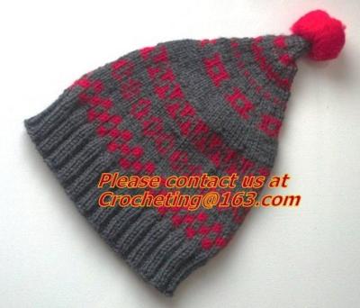 New High Fashion Soft Chunky Acrylic Cable Knitted Multicolor Beanie, Newest Style Crochet