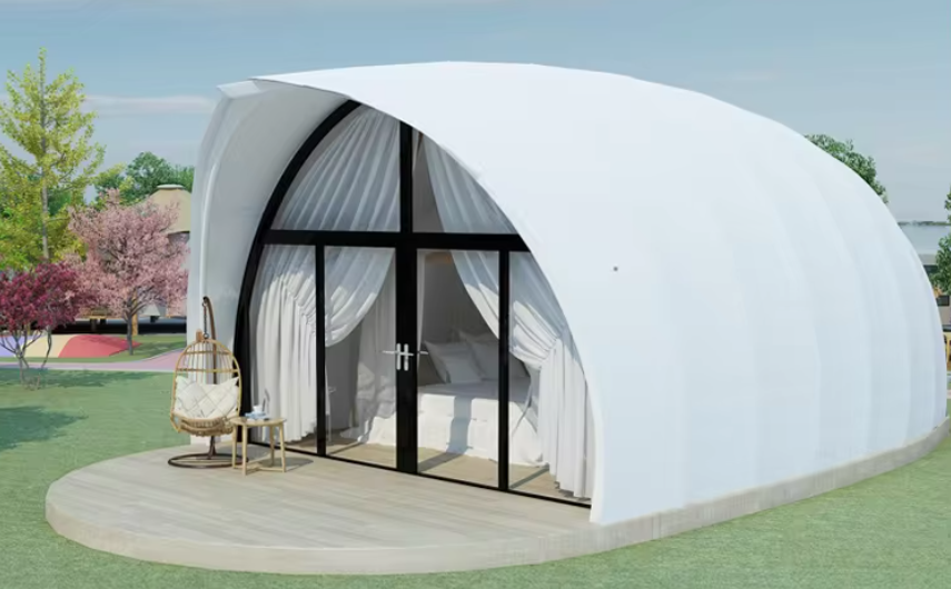 Наружные водонепроницаемые роскошные гостиничные палатки в форме раковины