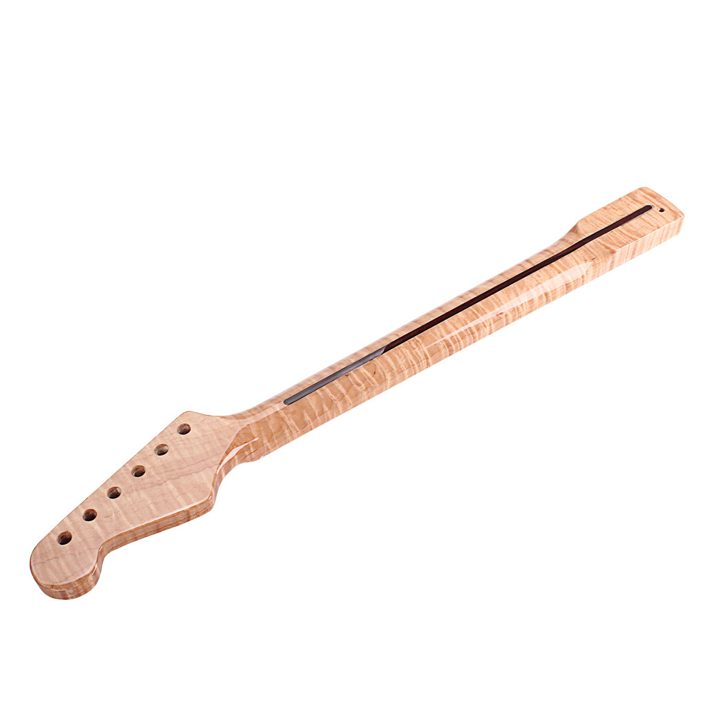 Замена шеи Fender Stratocaster 21 Frets Кленовый для электрической гитары ST Abalone Dots Tiger Flame