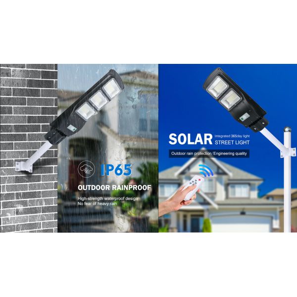 10AH Solar Power Wall Light , 1200lm 90w Outdoor Led Solar Street Light
