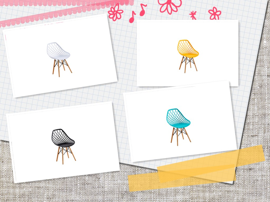 Chaises modernes nordiques de salle de conférence d'Eames Dining Chair 48*43*83cm