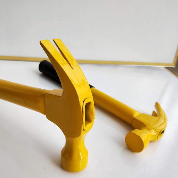Knocking Carbon Steel Pipe Handle Steel HAMMER Claw Hammer With Non-Slip Plastic Coated Handle For Nails