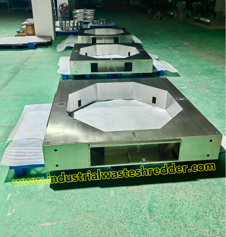 Small Stainless Steel Household Waste Shredder,Customized Stainless Steel Sheet Metal Fabrication for Dual Shaft Shredder Machine