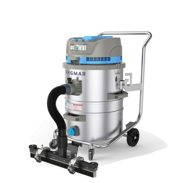 80L 220V Push Suction Industrial Vacuum Cleaners , Single Phase Vacuum Machine