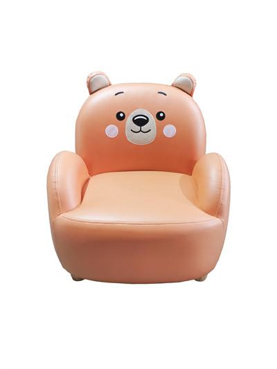 55cm Width Bear Sofa Technical Cloth Solid Wood Frame Animal Stool