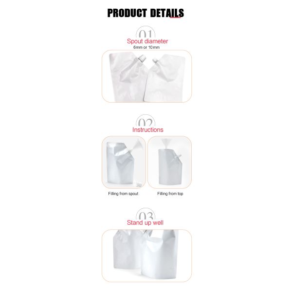 250g 1000g стоят вверх детержентный упаковывая мешок 200 микронов Spout мешок для сока
