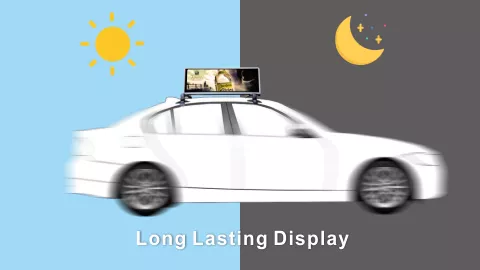 Реклама на крыше такси 4G P5 Двусторонний светодиодный дисплей на улице