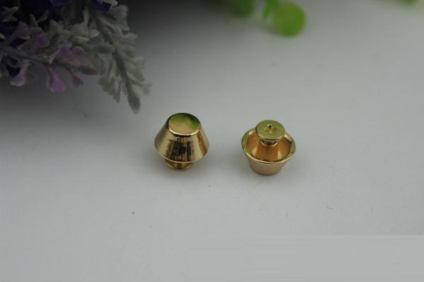 China manufacture produce high quality gold color 8 mm round metal rivets for leather bags