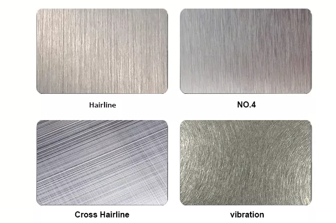 Golden Hairline Color Finished Stainless Steel Sheet HL NO.4 Surface PVD Coating