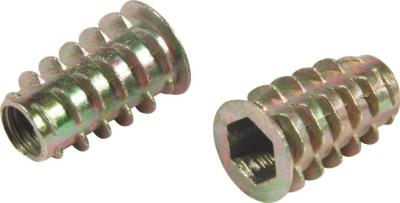 Professional Zinc Alloy Furniture Insert Nut M4 - M10 D Nut E Nut With Washer