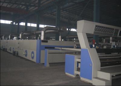 Flat Width Entry Heat Setting Textile Finishing Machine , Textile Stenter Machine 