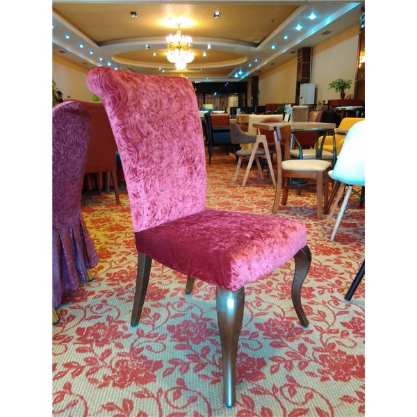 Fabric Metal Dining Chairs with High Quality For sale (YF-129)