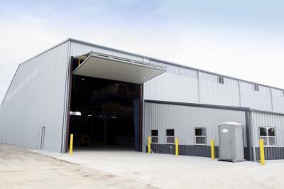 High Rise Steel Shed Construction Building With Sandwich Panel Wall Type