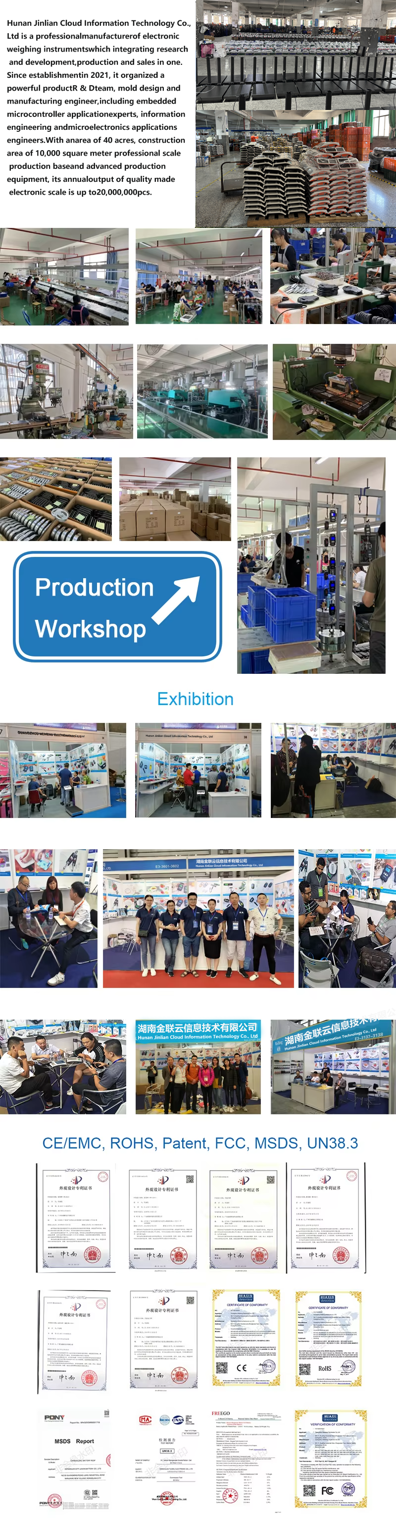 Weiheng 500KG Balanza electrónica portátil de grúa pantalla LCD digital ABS plástico de acero inoxidable Balanzas industriales personalizables