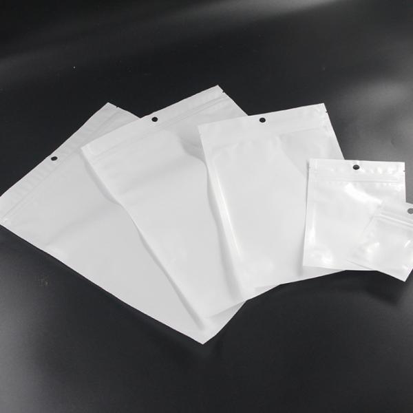 Custom Opp Self Adhesive Pearl Film Zip lock Bag Transparent Zipper Bag, Mobile Phone Case Bag