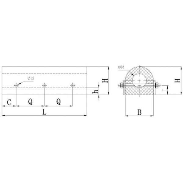D-Type Rubber Fender Marine Fender with High Energy Absorption Convenient Mounting and Small Bottom Width