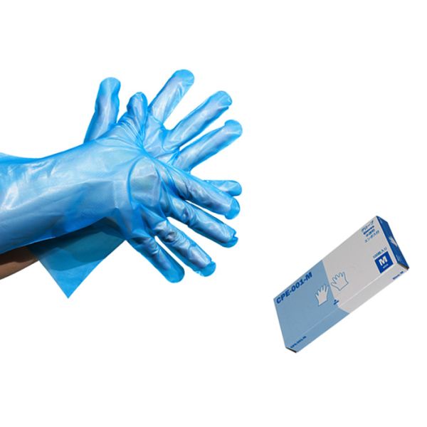 AS4736 Certified Compostable Food Gloves 50 Micron CPE Disposable Gloves