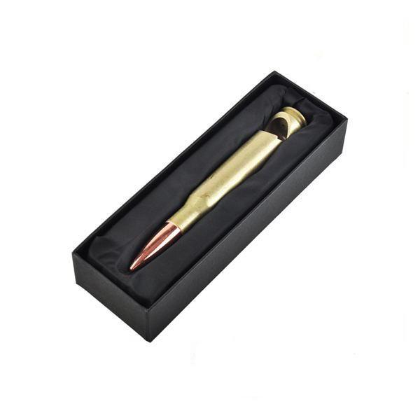 Cool innovative men gift box, die casting zinc alloy affordable gift, bullet beer bottle opener, gold plating
