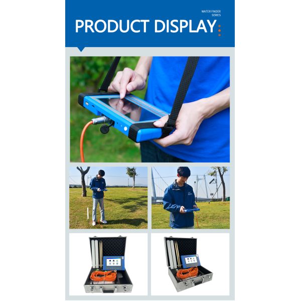 PQWT TC500 Water Detector Geophysical Survey Equipment with 92% Accuracy Multi-Frequency and Automatic Mapping for Underground Water Detection