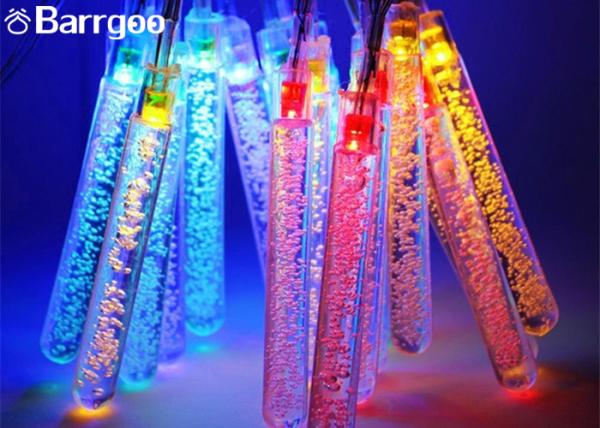 Fairy Solar Powered Outdoor Icicle Christmas Lights , Solar Powered String Garden Lights 30LED