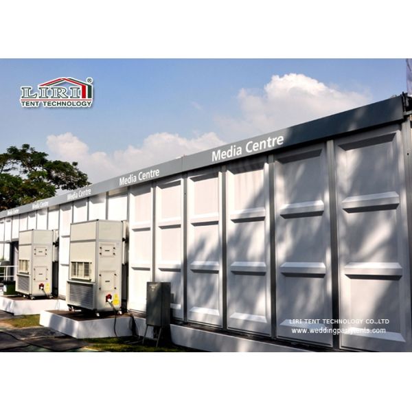 Dome Double Decker Marquee Tents With Print Logo and Glass walls used for golf events