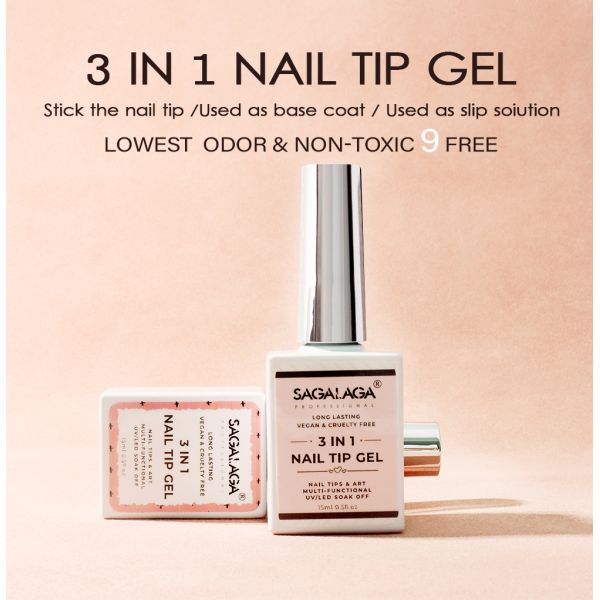 Solid Nail Tips Gel for Long Lasting False Tips and Clear Nails Extensions ALMOND/BALLERINA COFFIN/ROUND/SQUARE/STILETTO