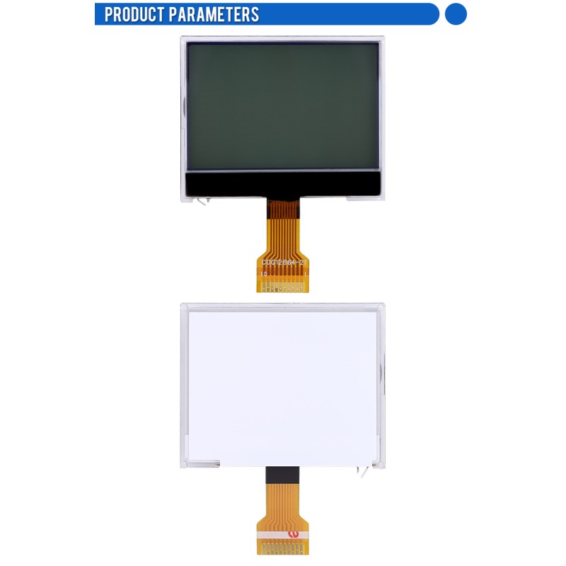 COG12864-21 Gray Film Industrial Control Fstn Material Lightweight Small 49X39.6Mm ST7567 Controller
