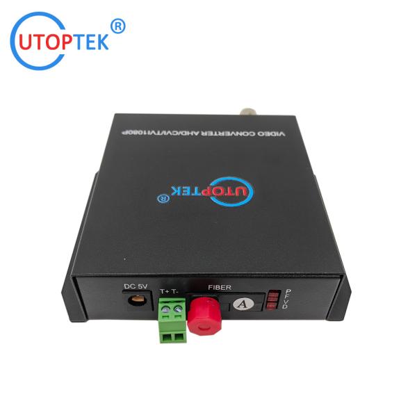 1ch Coaxial video+1Rs485 data to Fiber FC/SC/ST 20km HD-CVI/AHD/TVI 1080P Coaxial Fiber Video Converter