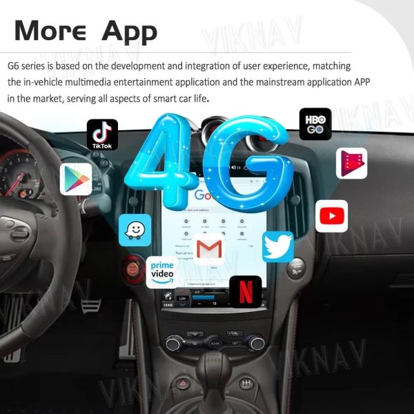 12.1 дюймовый Android Авто головной блок для 2008-2018 Nissan 307Z GPS навигационный мультимедийный проигрыватель BT 4G беспроводной Carplay
