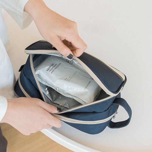 Travel Portable Waterproof Large Hanging Hook Wash Makeup Cosmetic Bag for Men Women