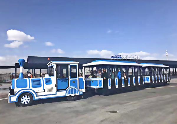 3kw Tourist Train Rides Sightseeing Roundhouse Trackless Trains Customized Size