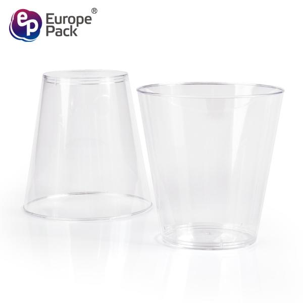 Plastic dinnerware food grade PS clear 5oz airline cup for beverage