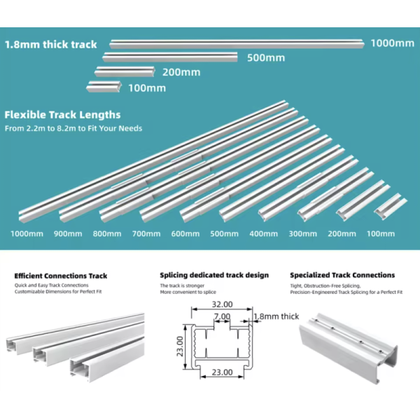 Operatingtemperature Minus 10 Celsius To 50 Celsius Smart Curtain Tracks Equipped With Silent DC Motor Ideal For Office And Hotel
