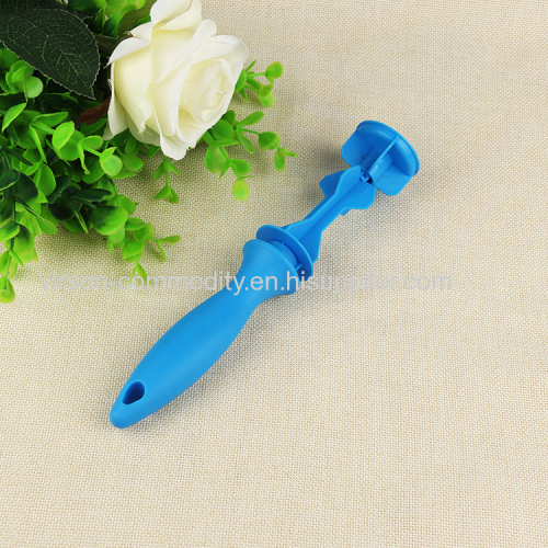 Vertical Carved Triangular Prism Lint Roller Plastic Handle