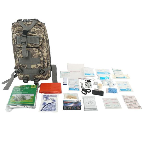 premiers secours tactiques en nylon à hauteur Kit Backpack Outdoor Survival Kit de la longévité 600D de pouce 18*10