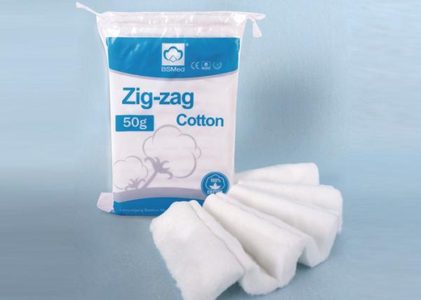 Plissado de algodão de zig zag descartável 100% algodão médico algodão zig zag para cirurgia