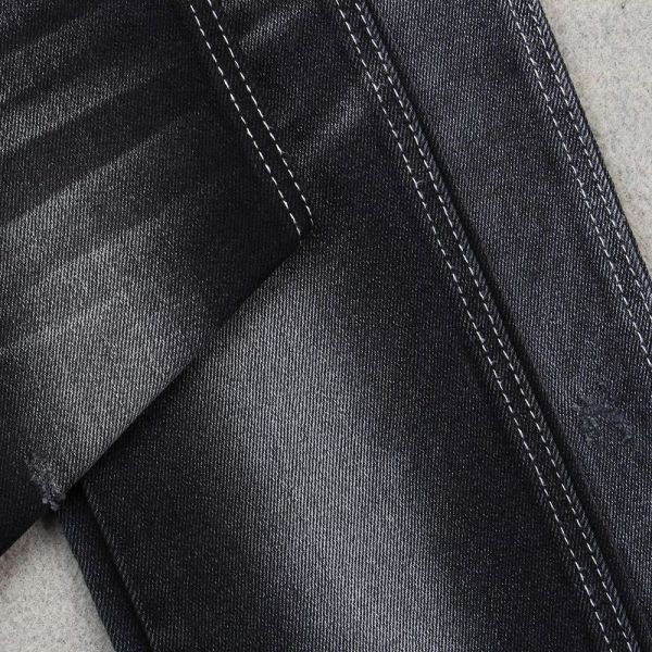 11.7 OZ Black Color Cotton Spandex Men Jeans Denim Fabrics Manufacturing and Selling