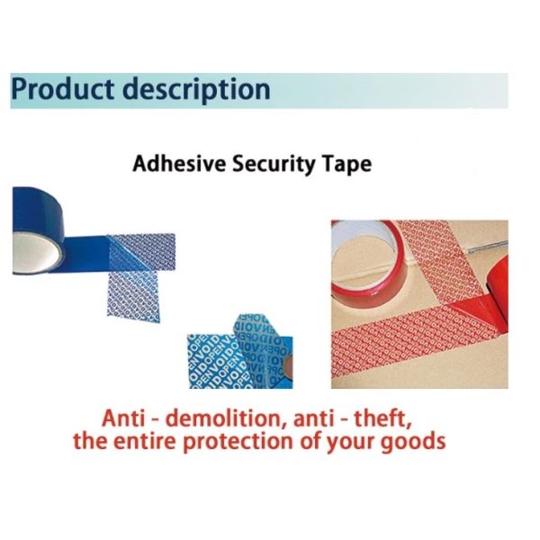 25 36 50 Micron Single Sided Full Transfer Anti Theft Tape