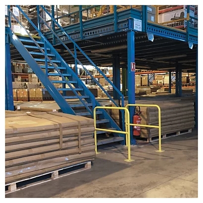 Мастерская барьер столкновения прямые барьерные защитные колонны для наружной безопасности дорожного движения