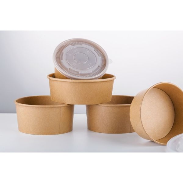 Микроволны бумажных шаров Брауна контейнеры выноса еды крепкой 32 Оз безопасные горячие