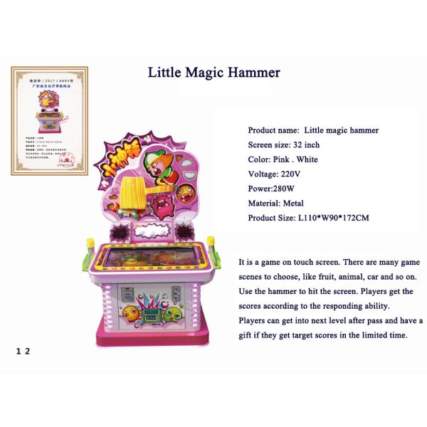 Ticket Redemption Hitting Hammer Kids Arcade Machine