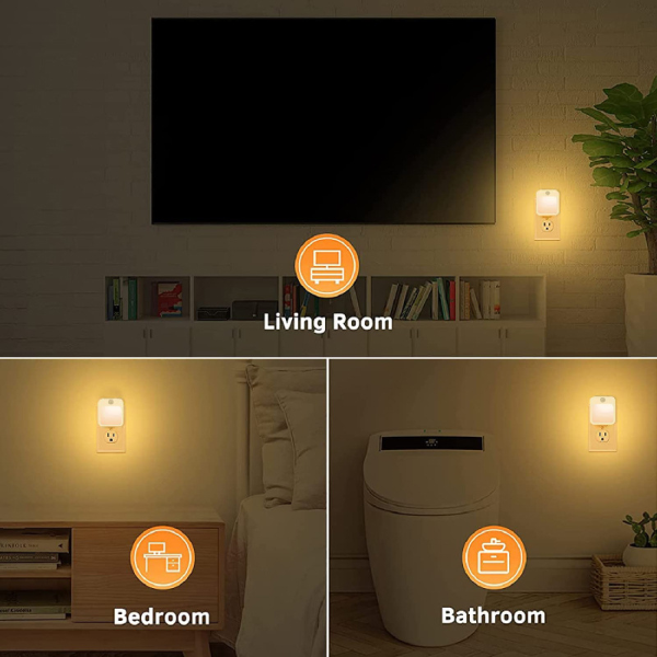Smart Motion Sensor with Stepless Dimming Energy-Saving Design Night Light