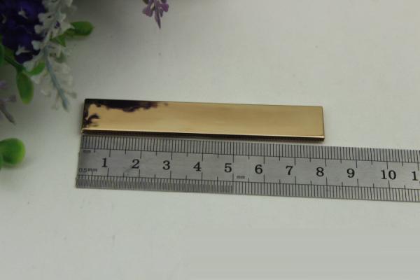 Handbag accessories fashion zinc alloy 80 mm length rectangular metal frame corner protector with iron feet