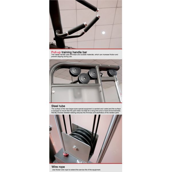 Dual Pulley Cable Training Crossover Commercial Workout Machine