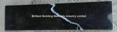 Hunan Ink Black Marble Border Line/Skirting, Black Marble Skirting