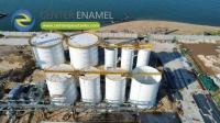 Réservoirs à boulons en acier revêtu d'époxy pour le pétrole brut: confinement à grande échelle du pétrole brut