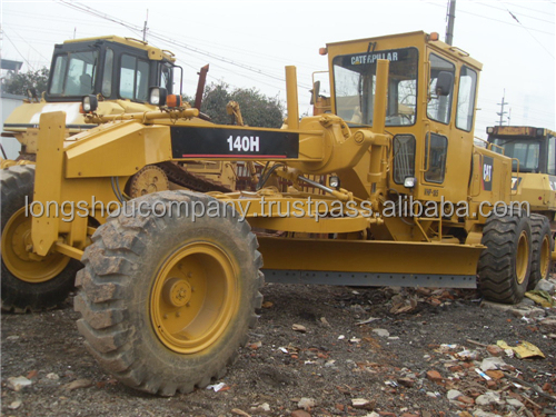 Cummins Engine Used CAT 140H Graders from Original Japan Caterpillar for Construction
