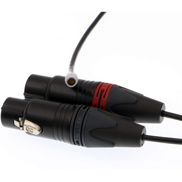 3 Pin Female To 5 Pin Male Audio Input Cable 70cm For Arri Alexa